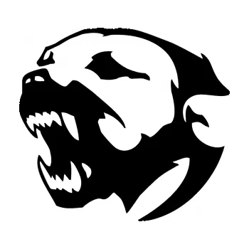 Polep vozidla SAMOLEPKA Pitbull hlava 001 levá (01 - černá) NA AUTO, NÁLEPKA, FÓLIE, POLEP, TUNING, VLASTNÍ TEXT, TISK, AUTOSAMOLEPKY.cz, POLEPY, OBRÁZEK, LOGO, SAMOLEPKY