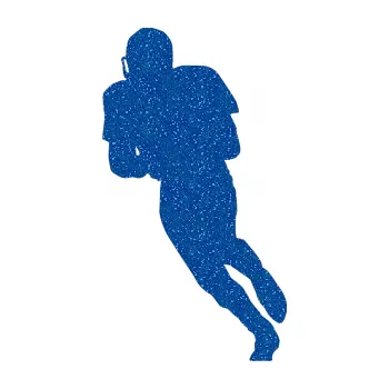 Polep vozidla Americký fotbal 004 levá (88 - Ultra Metalic modrá) SAMOLEPKA NA AUTO, NÁLEPKA, FÓLIE, POLEP, TUNING, VLASTNÍ TEXT, TISK, AUTOSAMOLEPKY.cz, POLEPY, OBRÁZEK, LOGO, 3D STICKERS