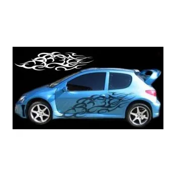 Polep vozidla SAMOLEPKA Samolepka na bok plameny 116 (58 - 3D karbon zelený kawasaki) NA AUTO, NÁLEPKA, FÓLIE, POLEP, TUNING, VLASTNÍ TEXT, TISK, AUTOSAMOLEPKY.cz, POLEPY, OBRÁZEK, LOGO, SAMOLEPKY