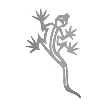 Samolepící dekorace Ještěrka 003 pravá (42 - stříbrná metalíza) SAMOLEPKA NA AUTO, NÁLEPKA, FÓLIE, POLEP, TUNING, VLASTNÍ TEXT, TISK, AUTOSAMOLEPKY.cz, POLEPY, OBRÁZEK, LOGO, 3D STICKERS