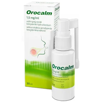Lék na bolest v krku Orocalm 1,5 mg/ml 30 ml