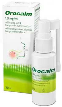 Lék na bolest v krku Orocalm 1,5 mg/ml 30 ml