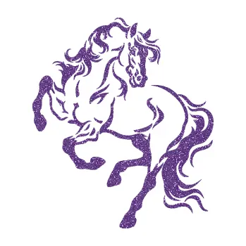 Samolepící dekorace SAMOLEPKA Kůň 049 levá (87 - Ultra Metalic fialová) NA AUTO, NÁLEPKA, FÓLIE, POLEP, TUNING, VLASTNÍ TEXT, TISK, AUTOSAMOLEPKY.cz, POLEPY, OBRÁZEK, LOGO, SAMOLEPKY