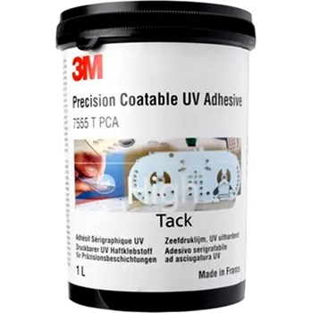 Průmyslové lepidlo 7555 T PCA Lepidlo 3M pro sítotisk aktivované UV zářením, 1 litr