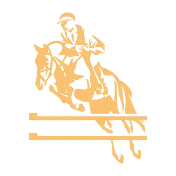 Samolepící dekorace SAMOLEPKA Kůň 083 levá skok přes překážku (08 - béžová) NA AUTO, NÁLEPKA, FÓLIE, POLEP, TUNING, VLASTNÍ TEXT, TISK, AUTOSAMOLEPKY.cz, POLEPY, OBRÁZEK, LOGO, SAMOLEPKY