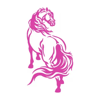 Samolepící dekorace Kůň 051 pravá (16 - růžová) SAMOLEPKA NA AUTO, NÁLEPKA, FÓLIE, POLEP, TUNING, VLASTNÍ TEXT, TISK, AUTOSAMOLEPKY.cz, POLEPY, OBRÁZEK, LOGO, 3D STICKERS