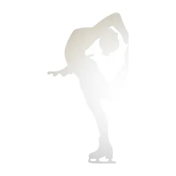 Polep vozidla SAMOLEPKA Krasobruslení 013 levá krasobruslařka (82 - odrazková reflexní bílá) NA AUTO, NÁLEPKA, FÓLIE, POLEP, TUNING, VLASTNÍ TEXT, TISK, AUTOSAMOLEPKY.cz, POLEPY, OBRÁZEK, LOGO, SAMOLEPKY