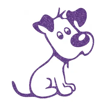 Polep vozidla SAMOLEPKA Pes 155 pravá (87 - Ultra Metalic fialová) NA AUTO, NÁLEPKA, FÓLIE, POLEP, TUNING, VLASTNÍ TEXT, TISK, AUTOSAMOLEPKY.cz, POLEPY, OBRÁZEK, LOGO, SAMOLEPKY