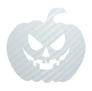 Samolepící dekorace Halloween 015 pravá dýně (51 - 3D karbon bílý) SAMOLEPKA NA AUTO, NÁLEPKA, FÓLIE, POLEP, TUNING, VLASTNÍ TEXT, TISK, AUTOSAMOLEPKY.cz, POLEPY, OBRÁZEK, LOGO, 3D STICKERS