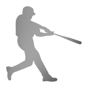 Samolepicí dekorace na vozidlo Baseball 014 pravá (42 - stříbrná metalíza) SAMOLEPKA NA AUTO, NÁLEPKA, FÓLIE, POLEP, TUNING, VLASTNÍ TEXT, TISK, AUTOSAMOLEPKY.cz, POLEPY, OBRÁZEK, LOGO, 3D STICKERS