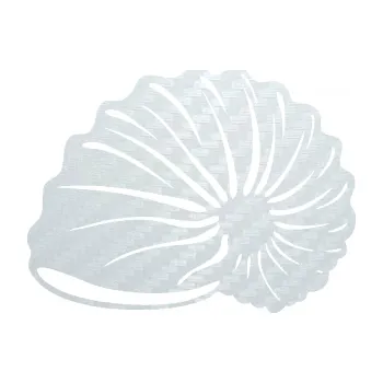 Samolepící dekorace SAMOLEPKA Mušle 002 levá ulita (51 - 3D karbon bílý) NA AUTO, NÁLEPKA, FÓLIE, POLEP, TUNING, VLASTNÍ TEXT, TISK, AUTOSAMOLEPKY.cz, POLEPY, OBRÁZEK, LOGO, SAMOLEPKY