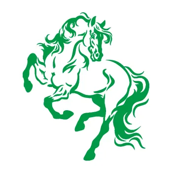 Samolepící dekorace Kůň 049 levá (12 - zelená) SAMOLEPKA NA AUTO, NÁLEPKA, FÓLIE, POLEP, TUNING, VLASTNÍ TEXT, TISK, AUTOSAMOLEPKY.cz, POLEPY, OBRÁZEK, LOGO, 3D STICKERS