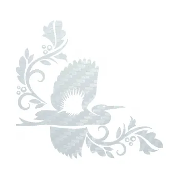 Samolepící dekorace SAMOLEPKA Květina dekor 004 pravá s ptáčkem (51 - 3D karbon bílý) NA AUTO, NÁLEPKA, FÓLIE, POLEP, TUNING, VLASTNÍ TEXT, TISK, AUTOSAMOLEPKY.cz, POLEPY, OBRÁZEK, LOGO, SAMOLEPKY