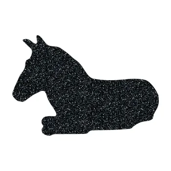 Samolepící dekorace Kůň 017 levá ležící (85 - Ultra Metalic černá) SAMOLEPKA NA AUTO, NÁLEPKA, FÓLIE, POLEP, TUNING, VLASTNÍ TEXT, TISK, AUTOSAMOLEPKY.cz, POLEPY, OBRÁZEK, LOGO, 3D STICKERS