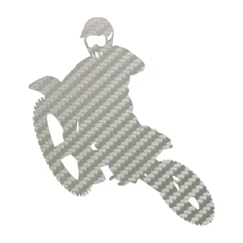 Samolepící dekorace SAMOLEPKA Motorka 004 levá motokros (52 - 3D karbon stříbrný) NA AUTO, NÁLEPKA, FÓLIE, POLEP, TUNING, VLASTNÍ TEXT, TISK, AUTOSAMOLEPKY.cz, POLEPY, OBRÁZEK, LOGO, SAMOLEPKY