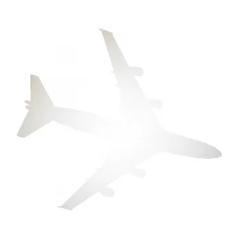 Polep vozidla SAMOLEPKA letadlo 023 pravá Jumbo Jet (82 - odrazková reflexní bílá) NA AUTO, NÁLEPKA, FÓLIE, POLEP, TUNING, VLASTNÍ TEXT, TISK, AUTOSAMOLEPKY.cz, POLEPY, OBRÁZEK, LOGO, SAMOLEPKY