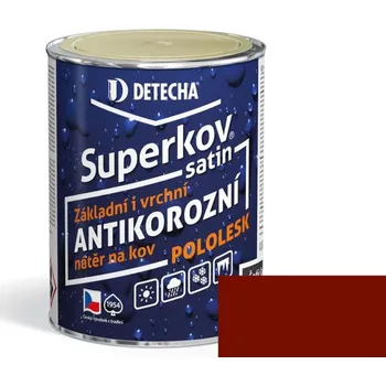 barva na kov Detecha SUPERKOV SATIN 0,8kg červenohnědý