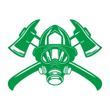 Samolepící dekorace Hasič 014 (12 - zelená) SAMOLEPKA NA AUTO, NÁLEPKA, FÓLIE, POLEP, TUNING, VLASTNÍ TEXT, TISK, AUTOSAMOLEPKY.cz, POLEPY, OBRÁZEK, LOGO, 3D STICKERS