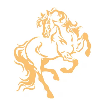 Samolepící dekorace SAMOLEPKA Kůň 049 pravá (08 - béžová) NA AUTO, NÁLEPKA, FÓLIE, POLEP, TUNING, VLASTNÍ TEXT, TISK, AUTOSAMOLEPKY.cz, POLEPY, OBRÁZEK, LOGO, SAMOLEPKY