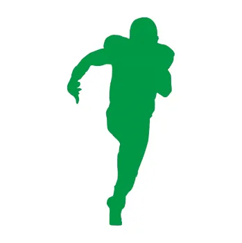 Polep vozidla Americký fotbal 005 pravá (12 - zelená) SAMOLEPKA NA AUTO, NÁLEPKA, FÓLIE, POLEP, TUNING, VLASTNÍ TEXT, TISK, AUTOSAMOLEPKY.cz, POLEPY, OBRÁZEK, LOGO, 3D STICKERS