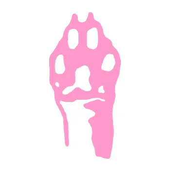 samolepka Packa 001 levá (24 - světle růžová) SAMOLEPKA NA AUTO, NÁLEPKA, FÓLIE, POLEP, TUNING, VLASTNÍ TEXT, TISK, AUTOSAMOLEPKY.cz, POLEPY, OBRÁZEK, LOGO, 3D STICKERS