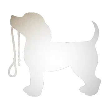 Polep vozidla SAMOLEPKA Pes 063 levá štěnátko s vodítkem (82 - odrazková reflexní bílá) NA AUTO, NÁLEPKA, FÓLIE, POLEP, TUNING, VLASTNÍ TEXT, TISK, AUTOSAMOLEPKY.cz, POLEPY, OBRÁZEK, LOGO, SAMOLEPKY