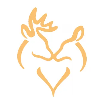 Samolepící dekorace Jelen laň láska levá (08 - béžová) SAMOLEPKA NA AUTO, NÁLEPKA, FÓLIE, POLEP, TUNING, VLASTNÍ TEXT, TISK, AUTOSAMOLEPKY.cz, POLEPY, OBRÁZEK, LOGO, 3D STICKERS