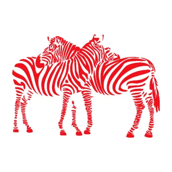 Samolepící dekorace SAMOLEPKA Interiér 019 levá zebry (10 - červená) NA AUTO, NÁLEPKA, FÓLIE, POLEP, TUNING, VLASTNÍ TEXT, TISK, AUTOSAMOLEPKY.cz, POLEPY, OBRÁZEK, LOGO, SAMOLEPKY