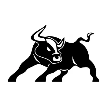 Samolepící dekorace SAMOLEPKA Býk 003 levá (01 - černá) NA AUTO, NÁLEPKA, FÓLIE, POLEP, TUNING, VLASTNÍ TEXT, TISK, AUTOSAMOLEPKY.cz, POLEPY, OBRÁZEK, LOGO, SAMOLEPKY