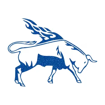 Samolepicí dekorace na vozidlo Animal flames 067 pravá býk (88 - Ultra Metalic modrá) SAMOLEPKA NA AUTO, NÁLEPKA, FÓLIE, POLEP, TUNING, VLASTNÍ TEXT, TISK, AUTOSAMOLEPKY.cz, POLEPY, OBRÁZEK, LOGO, 3D STICKERS