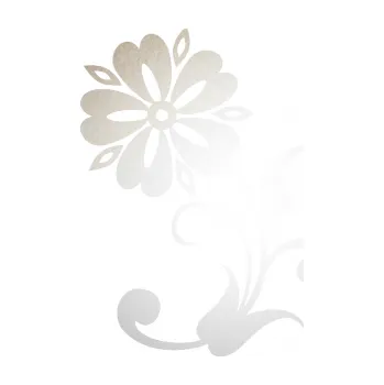 Samolepící dekorace SAMOLEPKA Květina dekor 001 levá (82 - odrazková reflexní bílá) NA AUTO, NÁLEPKA, FÓLIE, POLEP, TUNING, VLASTNÍ TEXT, TISK, AUTOSAMOLEPKY.cz, POLEPY, OBRÁZEK, LOGO, SAMOLEPKY