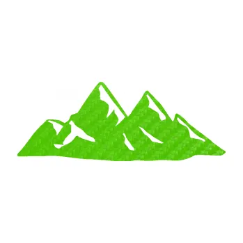 Samolepící dekorace Krajina hory 014 levá (58 - 3D karbon zelený kawasaki) SAMOLEPKA NA AUTO, NÁLEPKA, FÓLIE, POLEP, TUNING, VLASTNÍ TEXT, TISK, AUTOSAMOLEPKY.cz, POLEPY, OBRÁZEK, LOGO, 3D STICKERS