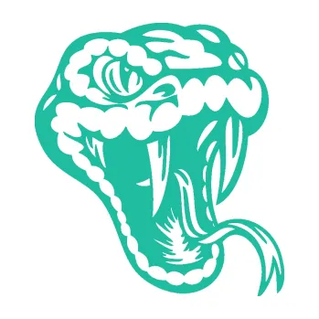 Samolepící dekorace SAMOLEPKA Kobra 006 pravá hlava (25 - tyrkysová) NA AUTO, NÁLEPKA, FÓLIE, POLEP, TUNING, VLASTNÍ TEXT, TISK, AUTOSAMOLEPKY.cz, POLEPY, OBRÁZEK, LOGO, SAMOLEPKY