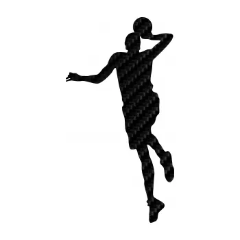 Samolepicí dekorace na vozidlo Basketbal 014 levá (50 - 3D karbon černý) SAMOLEPKA NA AUTO, NÁLEPKA, FÓLIE, POLEP, TUNING, VLASTNÍ TEXT, TISK, AUTOSAMOLEPKY.cz, POLEPY, OBRÁZEK, LOGO, 3D STICKERS