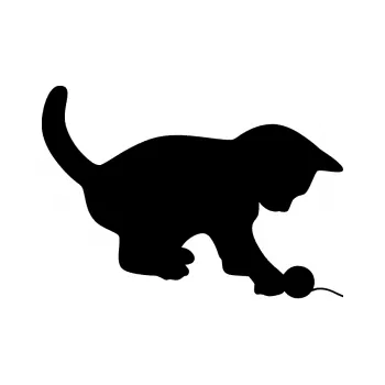 Samolepící dekorace SAMOLEPKA Koťátko 001 pravá (01 - černá) NA AUTO, NÁLEPKA, FÓLIE, POLEP, TUNING, VLASTNÍ TEXT, TISK, AUTOSAMOLEPKY.cz, POLEPY, OBRÁZEK, LOGO, SAMOLEPKY