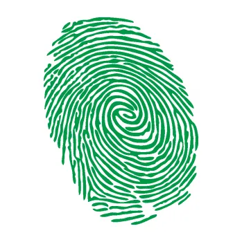 Samolepící dekorace Otisk prstu 001 levá (12 - zelená) SAMOLEPKA NA AUTO, NÁLEPKA, FÓLIE, POLEP, TUNING, VLASTNÍ TEXT, TISK, AUTOSAMOLEPKY.cz, POLEPY, OBRÁZEK, LOGO, 3D STICKERS