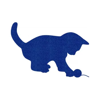 Samolepící dekorace Kočka 002 pravá (89 - Ultra Metalic modrá tmavá) SAMOLEPKA NA AUTO, NÁLEPKA, FÓLIE, POLEP, TUNING, VLASTNÍ TEXT, TISK, AUTOSAMOLEPKY.cz, POLEPY, OBRÁZEK, LOGO, 3D STICKERS