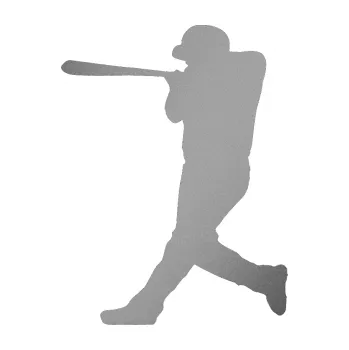 Autodoplněk Samolepka na auto Baseball 009 levá (42 - stříbrná metalíza) NÁLEPKA, FÓLIE, POLEPY, TUNING, VLASTNÍ TEXT, TISK, AUTOSAMOLEPKY.cz, SAMOLEPKY, OBRÁZEK, LOGO, VÝROBA, PRODEJ