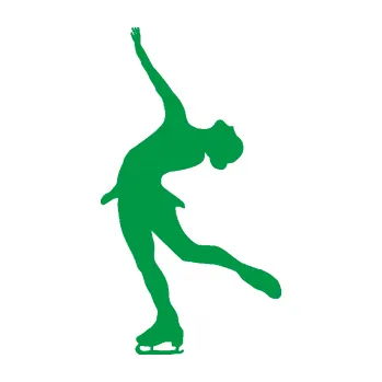 Polep vozidla Krasobruslení 004 levá krasobruslařka (12 - zelená) SAMOLEPKA NA AUTO, NÁLEPKA, FÓLIE, POLEP, TUNING, VLASTNÍ TEXT, TISK, AUTOSAMOLEPKY.cz, POLEPY, OBRÁZEK, LOGO, 3D STICKERS