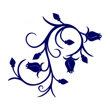 Samolepící dekorace SAMOLEPKA Květina dekor 009 pravá růžičky (23 - tmavě modrá) NA AUTO, NÁLEPKA, FÓLIE, POLEP, TUNING, VLASTNÍ TEXT, TISK, AUTOSAMOLEPKY.cz, POLEPY, OBRÁZEK, LOGO, SAMOLEPKY