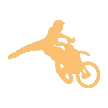 Samolepící dekorace SAMOLEPKA Motorka 030 pravá motokros (08 - béžová) NA AUTO, NÁLEPKA, FÓLIE, POLEP, TUNING, VLASTNÍ TEXT, TISK, AUTOSAMOLEPKY.cz, POLEPY, OBRÁZEK, LOGO, SAMOLEPKY