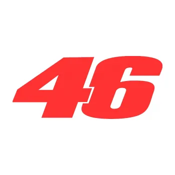 Samolepící dekorace SAMOLEPKA 46 Valentino Rossi jednobarevná (02 - světle červená) NA AUTO, NÁLEPKA, FÓLIE, POLEP, TUNING, VLASTNÍ TEXT, TISK, AUTOSAMOLEPKY.cz, POLEPY, OBRÁZEK, LOGO, SAMOLEPKY