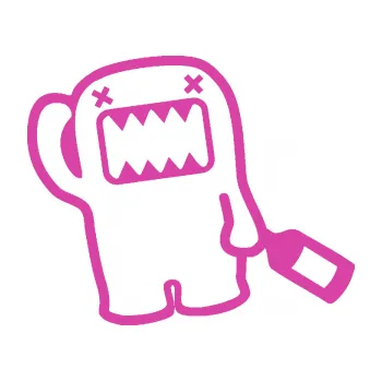 Autodoplněk Samolepka na auto Domo 020 drunk pravá (16 - růžová) NÁLEPKA, FÓLIE, POLEPY, TUNING, VLASTNÍ TEXT, TISK, AUTOSAMOLEPKY.cz, SAMOLEPKY, OBRÁZEK, LOGO, VÝROBA, PRODEJ