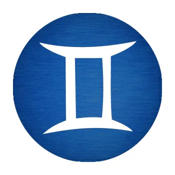 Samolepící dekorace SAMOLEPKA Blíženci 001 - horoskop (65 - škrábaný kov modrý) NA AUTO, NÁLEPKA, FÓLIE, POLEP, TUNING, VLASTNÍ TEXT, TISK, AUTOSAMOLEPKY.cz, POLEPY, OBRÁZEK, LOGO, SAMOLEPKY