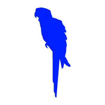 Samolepící dekorace Papoušek 001 levá (19 - modrá dynamic) SAMOLEPKA NA AUTO, NÁLEPKA, FÓLIE, POLEP, TUNING, VLASTNÍ TEXT, TISK, AUTOSAMOLEPKY.cz, POLEPY, OBRÁZEK, LOGO, 3D STICKERS