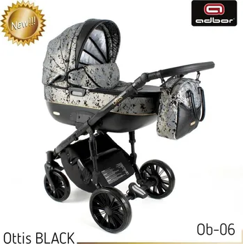 Kočárek Kombinovaný kočárek 2v1 Adbor Ottis Black 2022 06