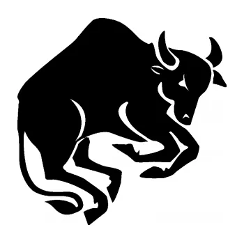 Samolepící dekorace SAMOLEPKA Býk zvěrokruh 005 pravá (01 - černá) NA AUTO, NÁLEPKA, FÓLIE, POLEP, TUNING, VLASTNÍ TEXT, TISK, AUTOSAMOLEPKY.cz, POLEPY, OBRÁZEK, LOGO, SAMOLEPKY