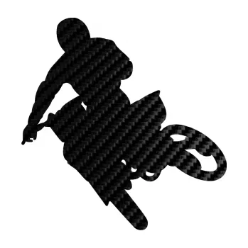 Samolepící dekorace SAMOLEPKA Motorka 025 levá motokros (50 - 3D karbon černý) NA AUTO, NÁLEPKA, FÓLIE, POLEP, TUNING, VLASTNÍ TEXT, TISK, AUTOSAMOLEPKY.cz, POLEPY, OBRÁZEK, LOGO, SAMOLEPKY