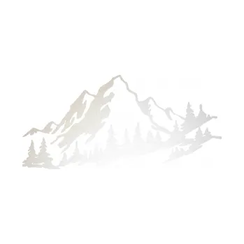 Samolepící dekorace SAMOLEPKA Krajina hory 007 pravá (82 - odrazková reflexní bílá) NA AUTO, NÁLEPKA, FÓLIE, POLEP, TUNING, VLASTNÍ TEXT, TISK, AUTOSAMOLEPKY.cz, POLEPY, OBRÁZEK, LOGO, SAMOLEPKY