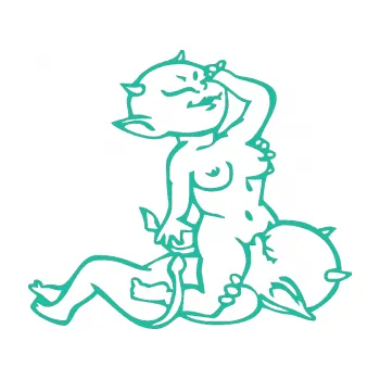 Samolepicí dekorace na vozidlo Čertíci 004 pravá (25 - tyrkysová) SAMOLEPKA NA AUTO, NÁLEPKA, FÓLIE, POLEP, TUNING, VLASTNÍ TEXT, TISK, AUTOSAMOLEPKY.cz, POLEPY, OBRÁZEK, LOGO, 3D STICKERS